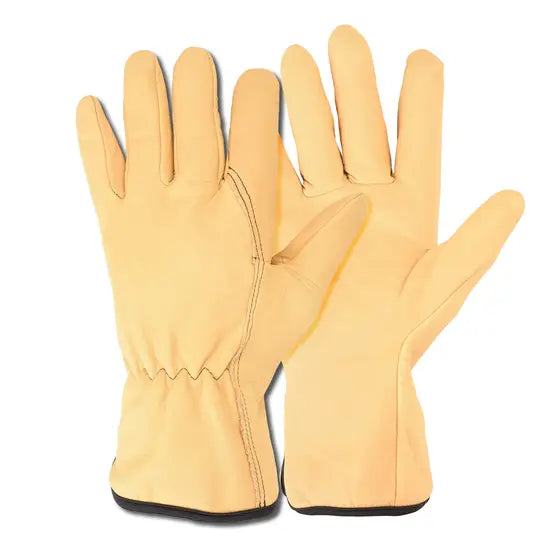 Gants de jardinage en cuir tanné - Paille - TRADITION- T11